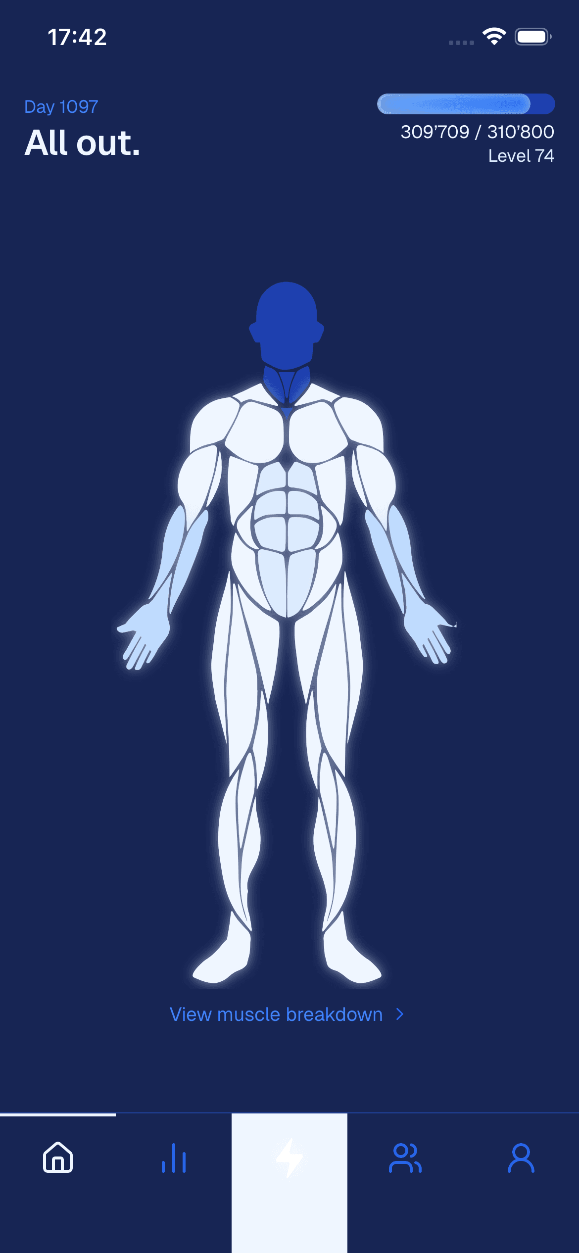 Crank body map — blue theme