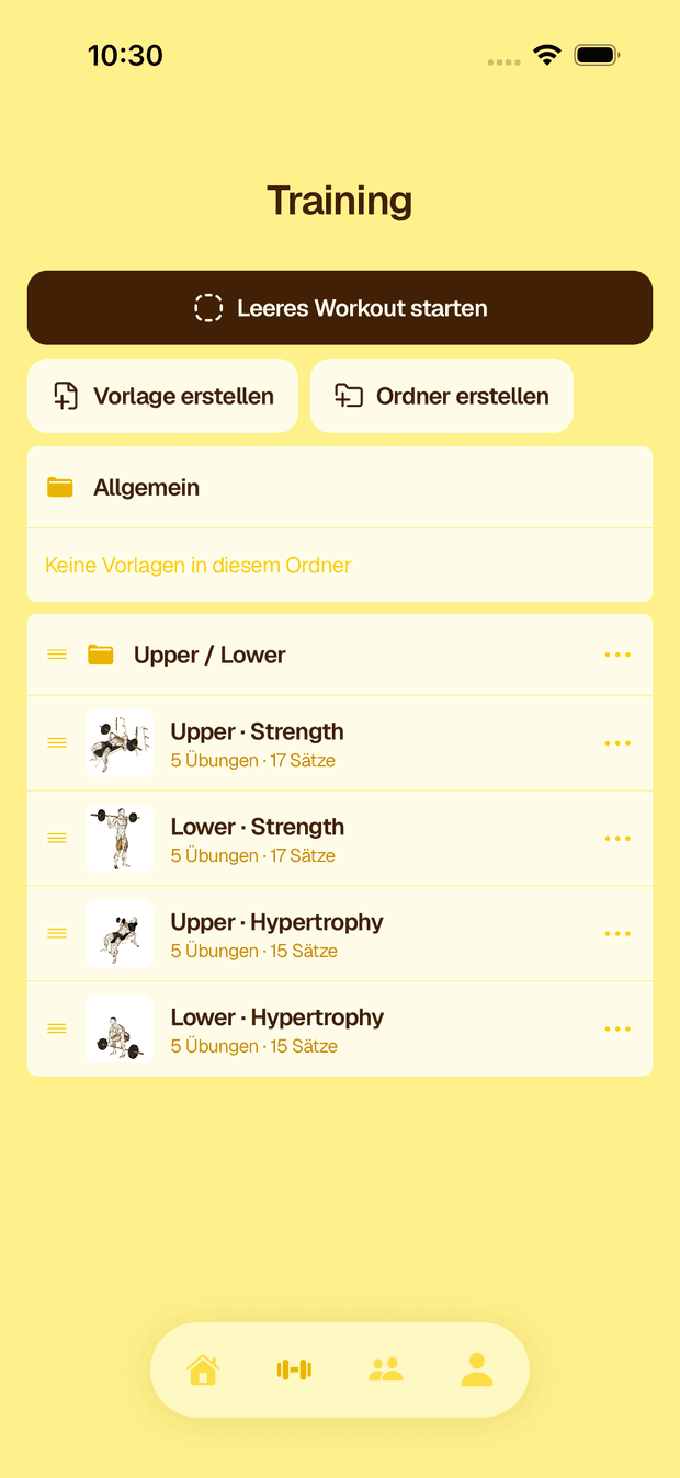 Crank Bogotá theme — workout screen