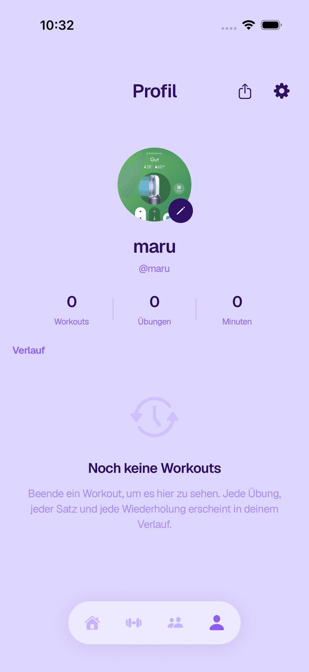 Crank Okinawa theme — profile screen