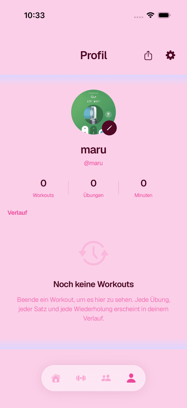 Crank Socotra theme — profile screen